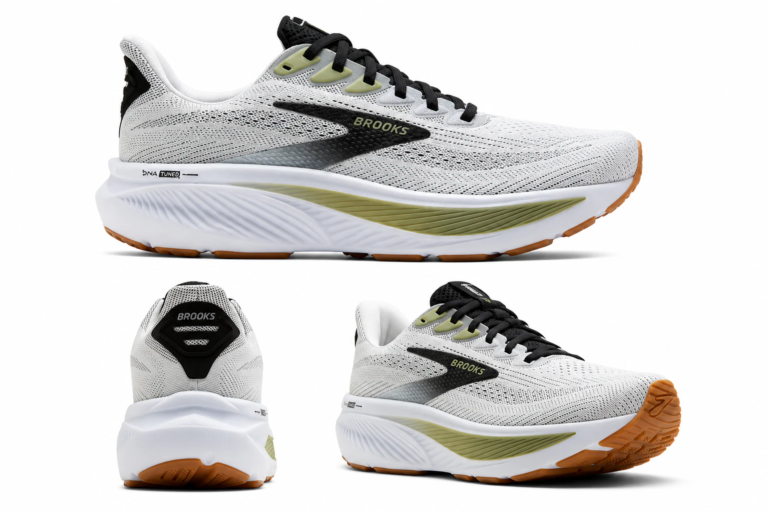 Ghost 17 Running Shoe - White/Black/Tea
