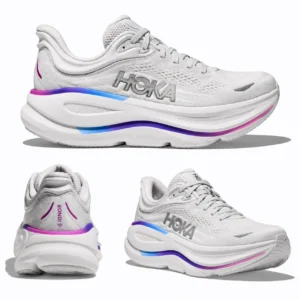 Bondi 9 Women's Wide D Cosmic Grey, White