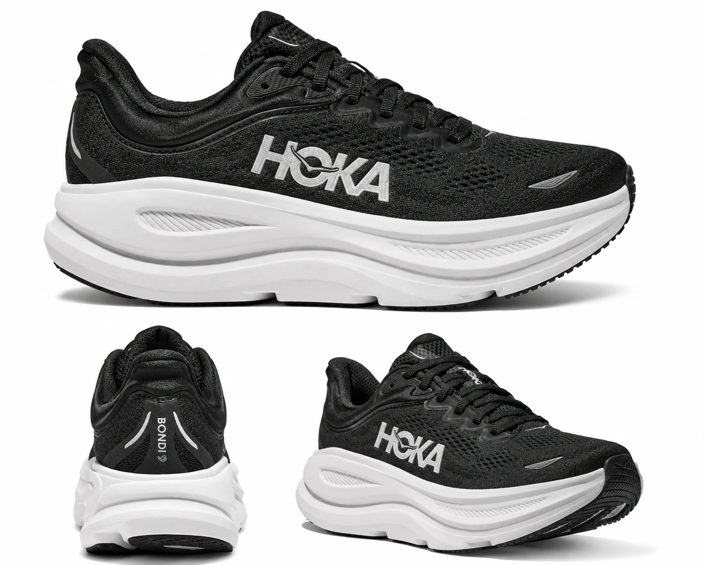 Bondi 9 Men's Wide 4E Black, White