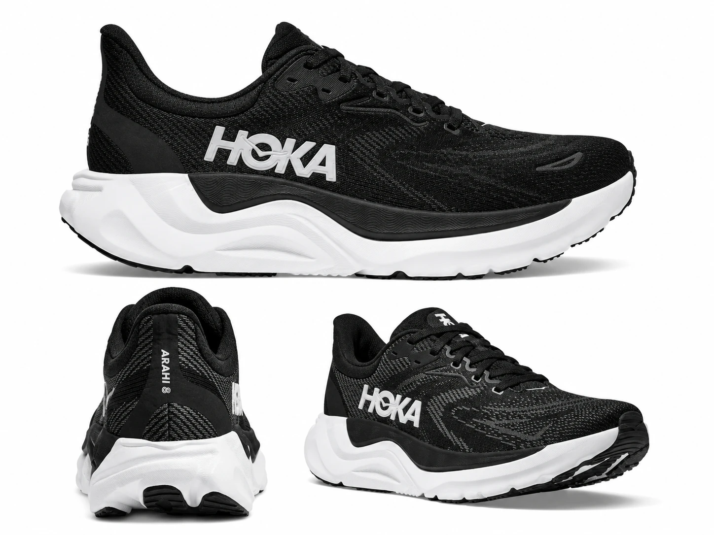 Arahi 8 Wide 'Black White'