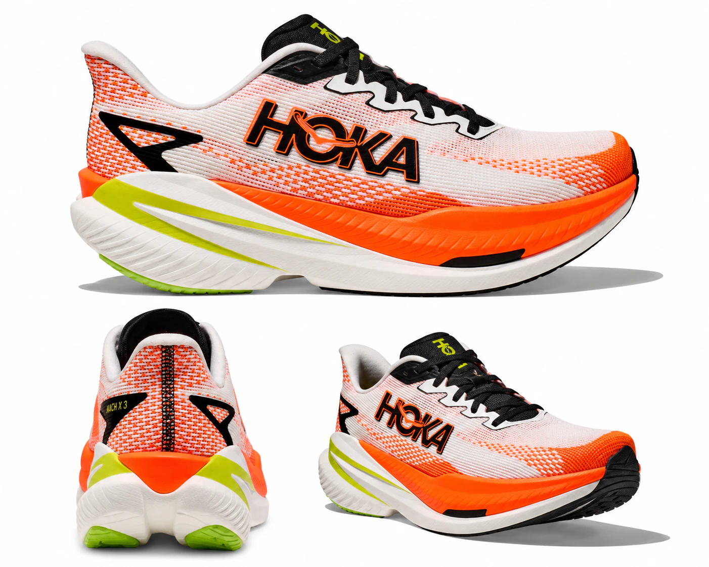 Mach X 3 Men's Shoes White/Neon Tangerine