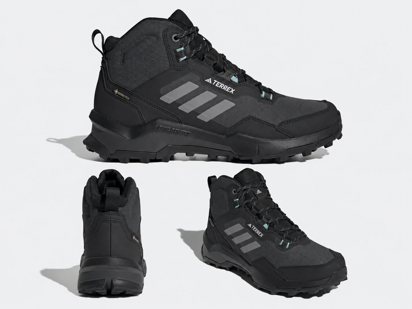 Terrex AX4 Mid Gore-Tex Core Black Grey Mint Ton