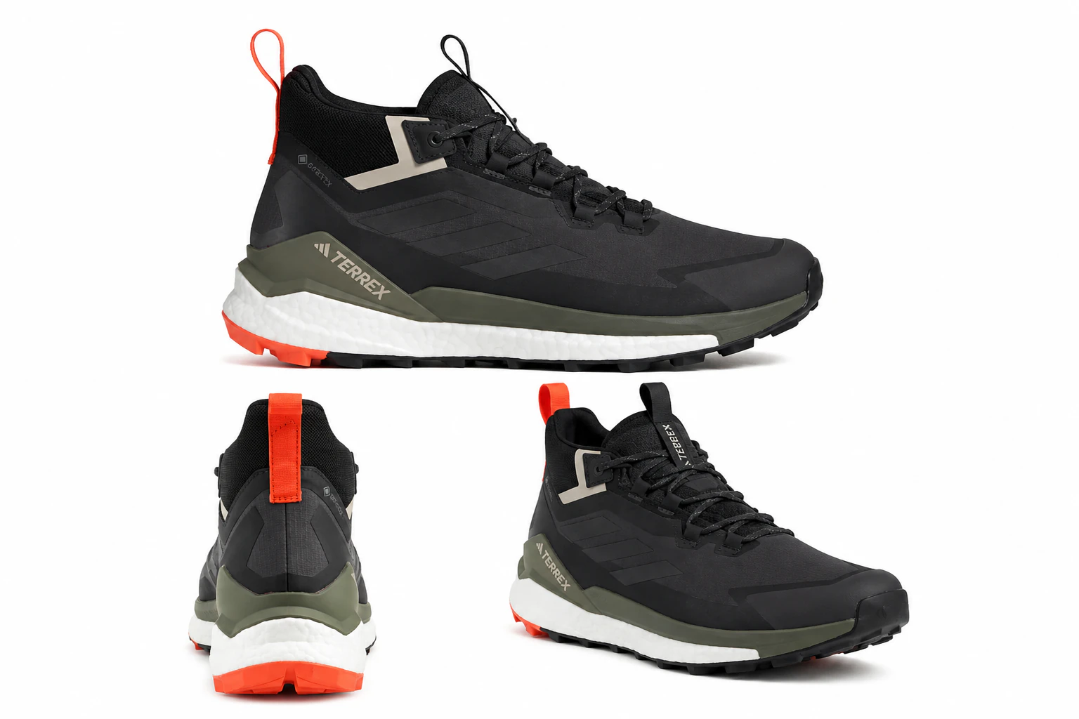 Terrex Free Hiker Gore-Tex 2.0 Carbon Grey Core Negro