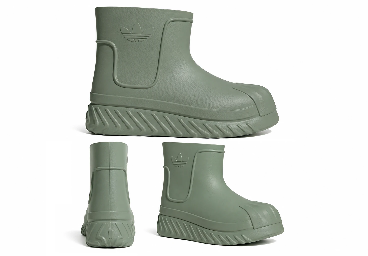 AdiFOM Superstar Boot Plateado Verde