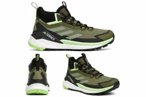 Terrex Free Hiker Gore-Tex 2.0 Verde oliva Strata Plateado Verde Aurora Negro