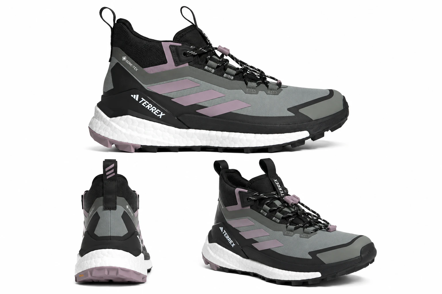 Terrex Free Hiker Gore-Tex 2.0 Plateado Verde Fig Carbon