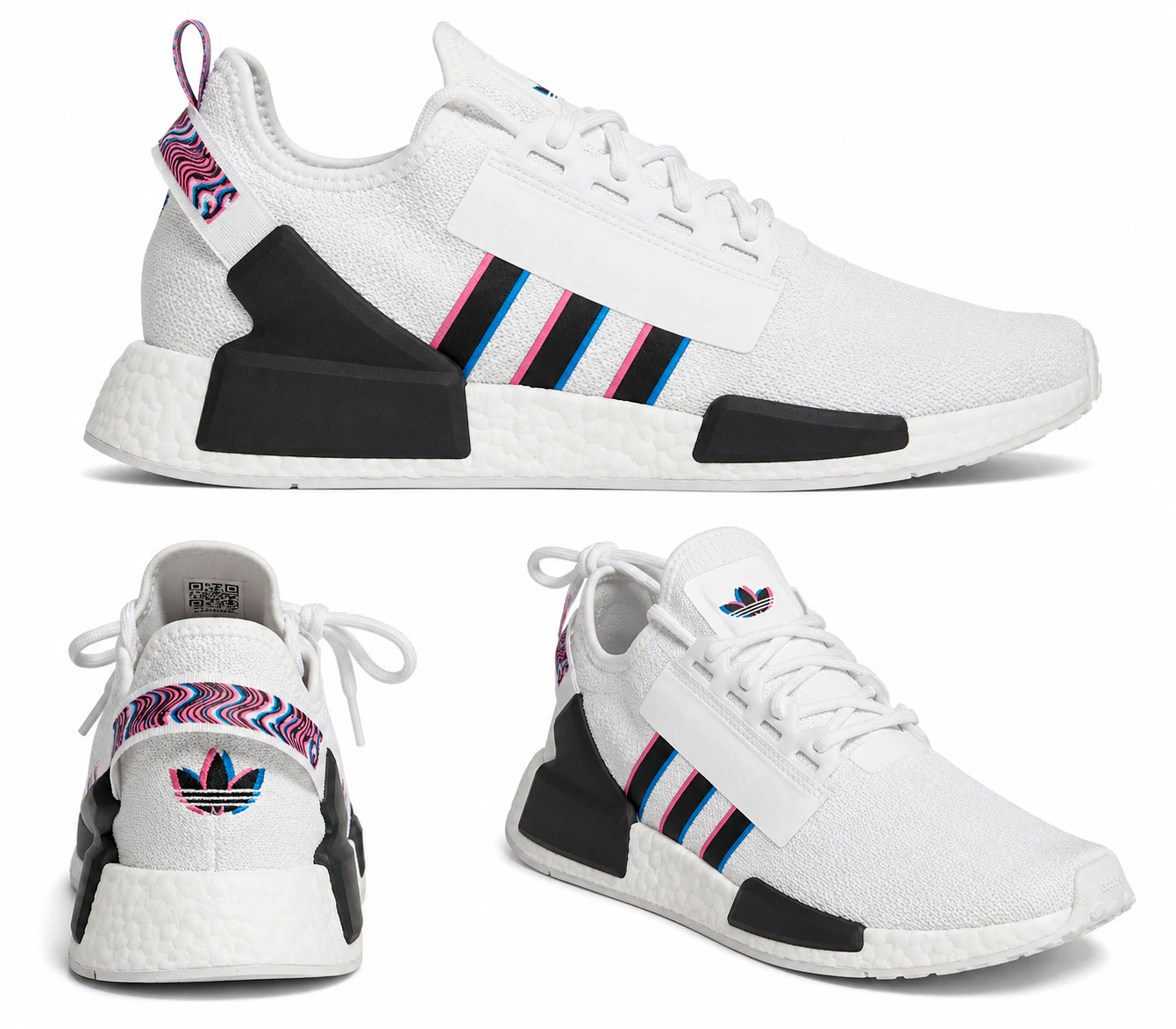 NMD R1 V2 White Pulse Blue Magenta