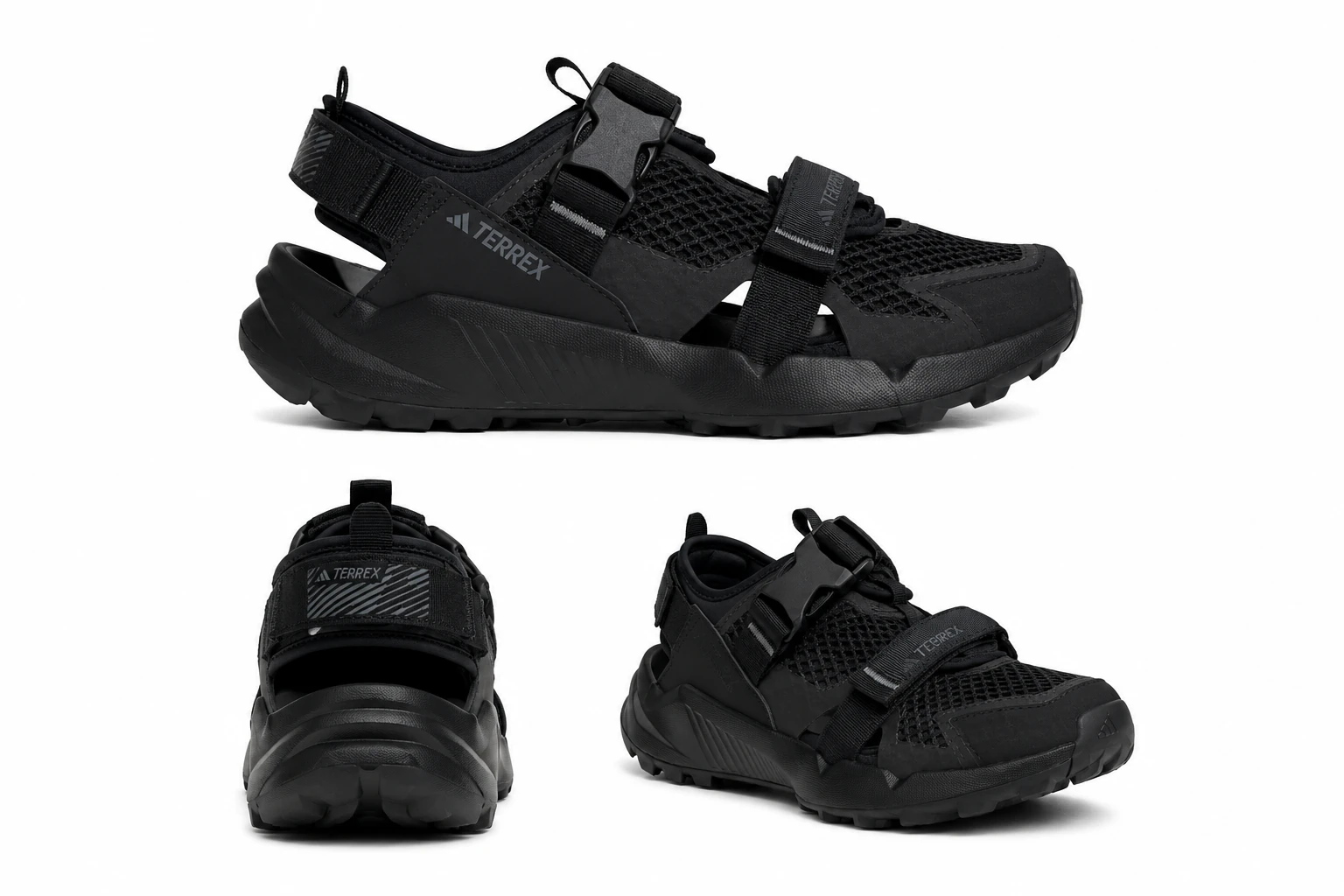 Terrex Hydroterra Sandals Black Grey Four