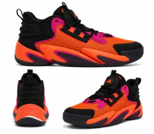 BYW Select Basketball Shoes 'Black Impact Orange'