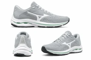 Wave Inspire 17 Running Shoes Gray White Green