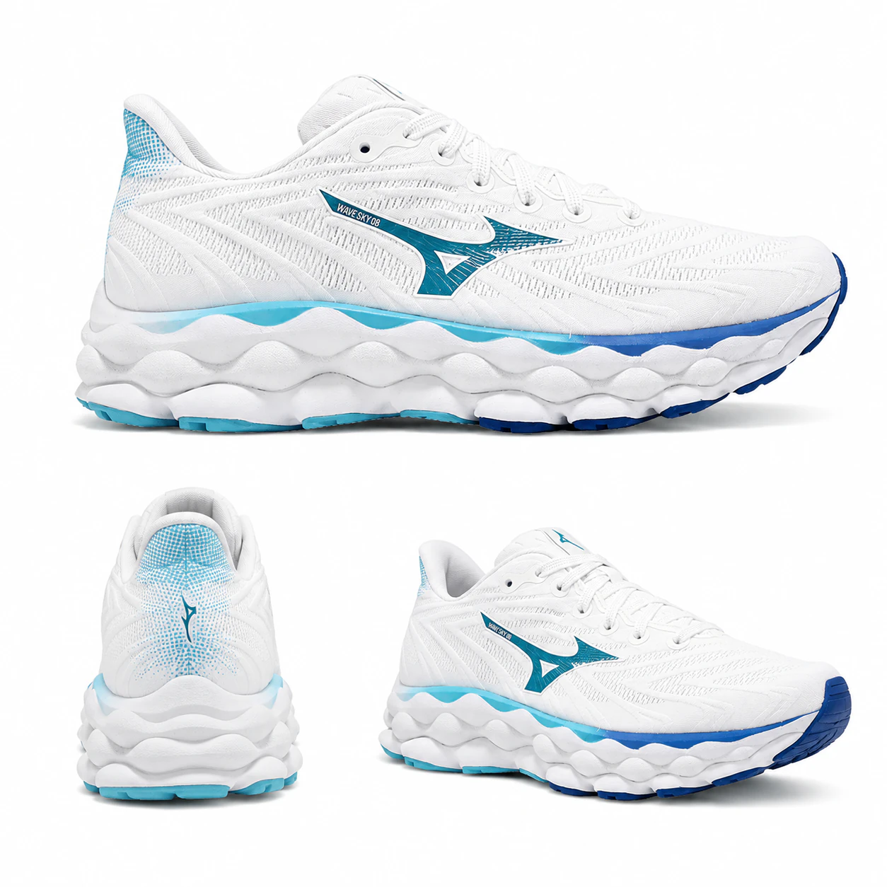 Mizuno Wave Sky 8 4E 'White Blue'